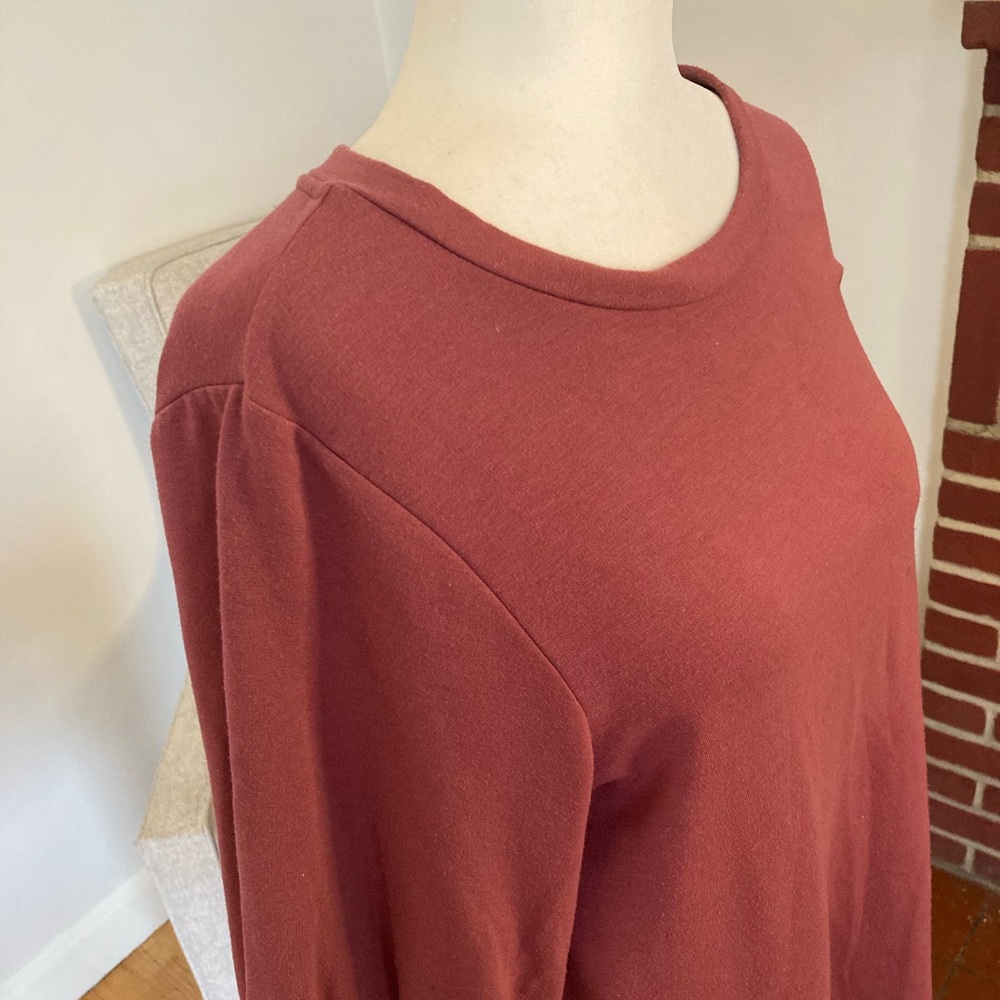 Pleione Mauve Puff Sleeve Dress